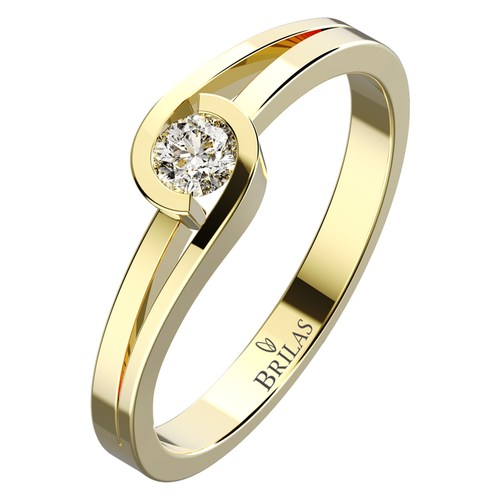 Selina Gold zásnubní prsten ze žlutého zlata