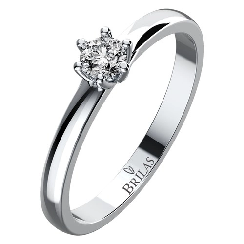 Demi W Briliant zásnubní prsten z bílého zlata