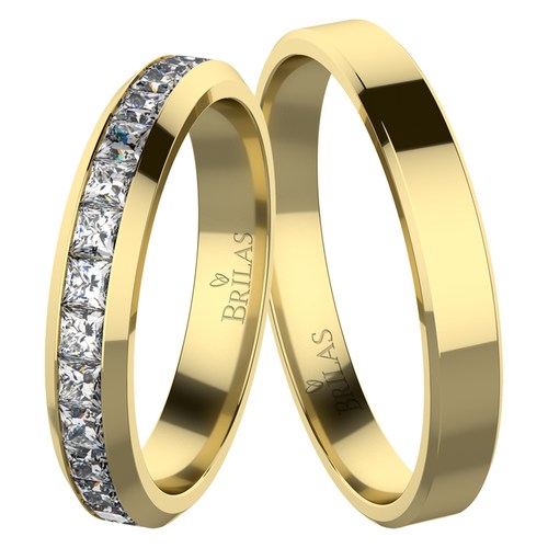 Verna Gold snubní prsteny ze žlutého zlata