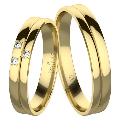 Zavara Gold snubní prsteny ze žlutého zlata