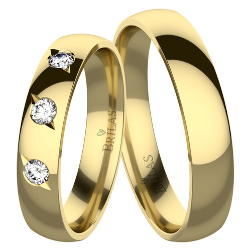 Arista Gold snubní prsteny ze žlutého zlata
