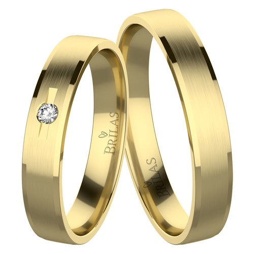 Sarina Gold snubní prsteny ze žlutého zlata