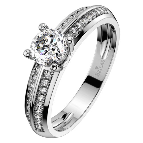 Nisa Silver zásnubní prsten ze stříbra