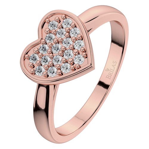 Rozmarýnka Princess R Briliant zásnubní prsten z růžového zlata