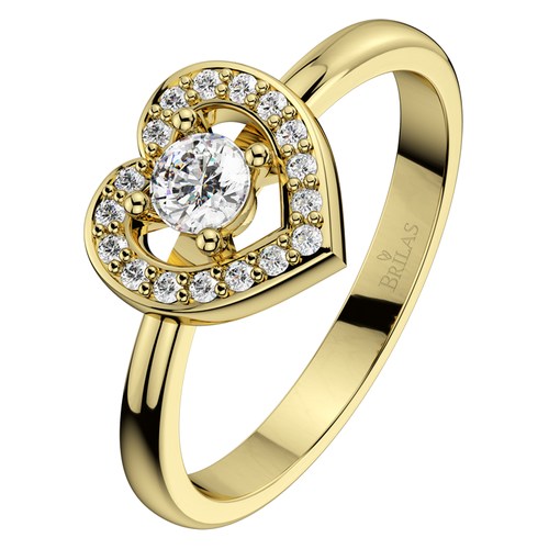 Lada Princess G Briliant zásnubní prsten ze žlutého zlata