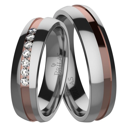 Libra Titan snubní prsteny z titanu