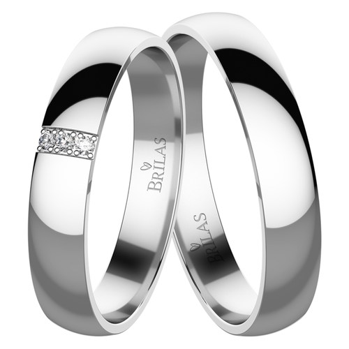 Antila White snubní prsteny z bílého zlata