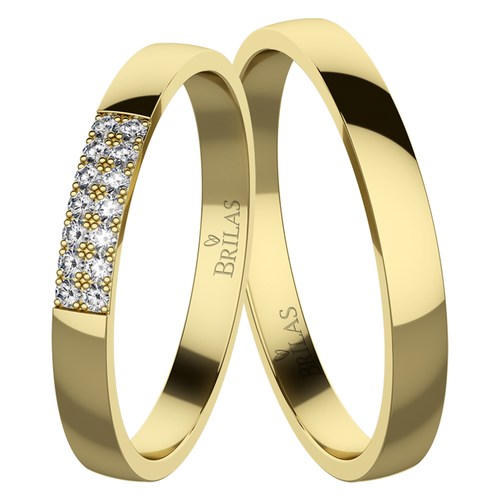 Lacerta Gold snubní prsteny ze žlutého zlata