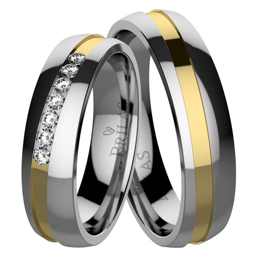 Libra Steel snubní prsteny z chirurgické oceli