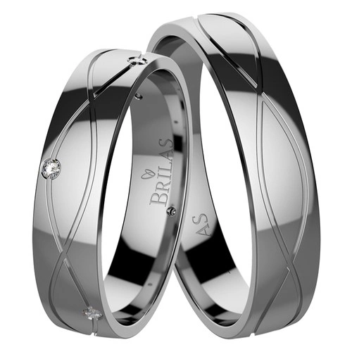 Pupis Steel snubní prsteny z chirurgické oceli