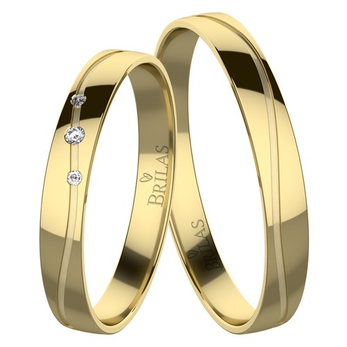 Dinko Gold snubní prsteny ze žlutého zlata