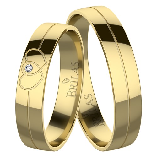 Hadeon Gold snubní prsteny ze žlutého zlata