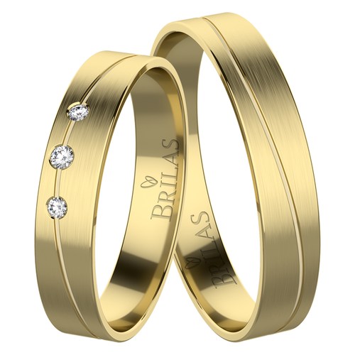Lavra Gold snubní prsteny ze žlutého zlata