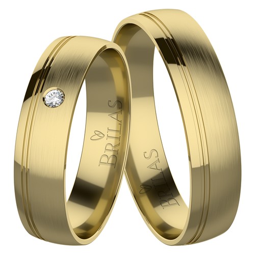 Severina Gold snubní prsteny ze žlutého zlata
