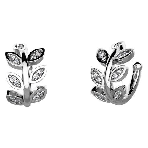 Belda stříbrné záušnice s kameny