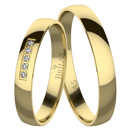Analisa Gold snubní prsteny ze žlutého zlata