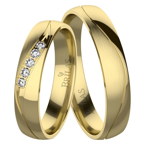 Jitra Gold snubní prsteny ze žlutého zlata