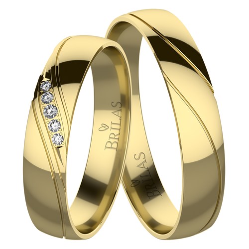 Krasava Gold snubní prsteny ze žlutého zlata