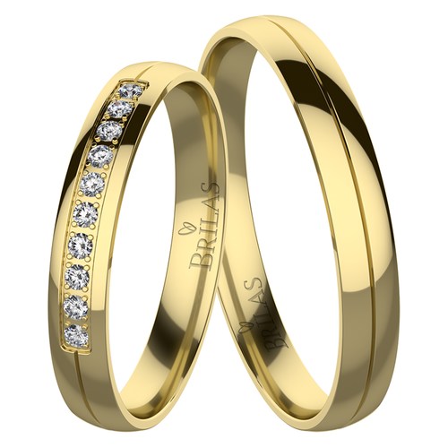 Laduše Gold snubní prsteny ze žlutého zlata