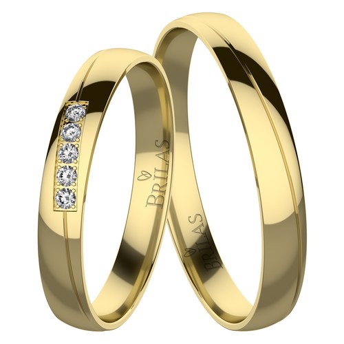 Marita Gold snubní prsteny ze žlutého zlata