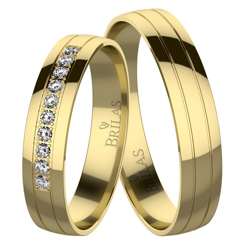 Dragana Gold snubní prsteny ze žlutého zlata