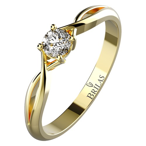 Neve G Eko Briliant II. zásnubní prsten ze žlutého zlata