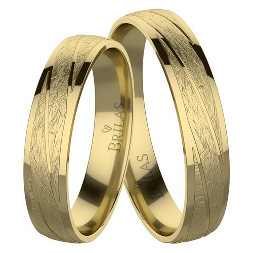 Aduše Gold snubní prsteny ze žlutého zlata
