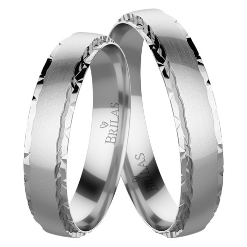 Hanka White snubní prsteny z bílého zlata