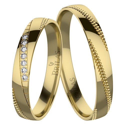 Jaroslava Gold snubní prsteny ze žlutého zlata