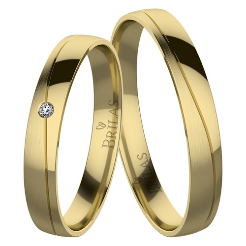Valentýna Gold snubní prsteny ze žlutého zlata