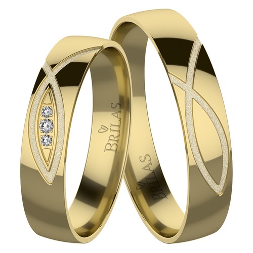 Hermína Gold snubní prsteny ze žlutého zlata