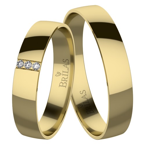 Vendula Gold snubní prsteny ze žlutého zlata