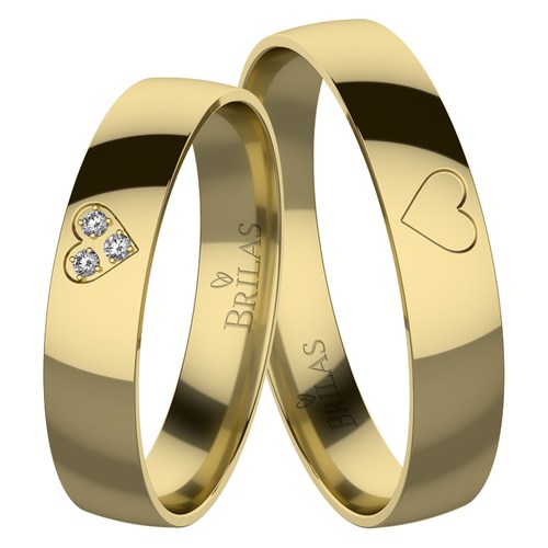 Alva Gold snubní prsteny ze žlutého zlata
