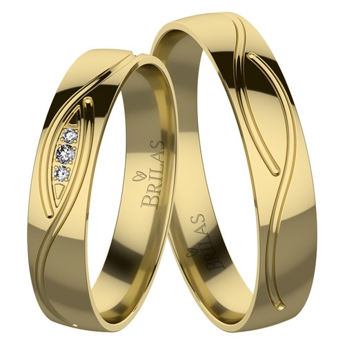 Myrta Gold snubní prsteny ze žlutého zlata