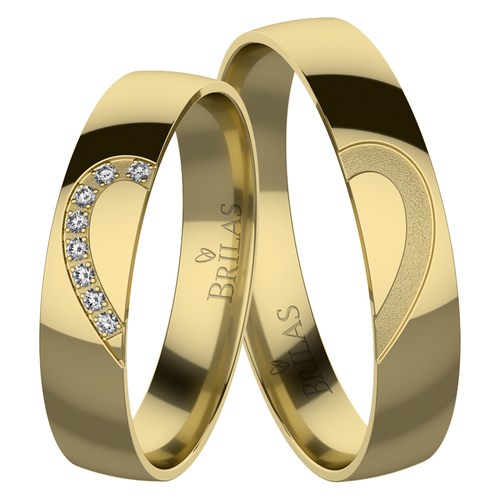 Jana Gold snubní prsteny ze žlutého zlata