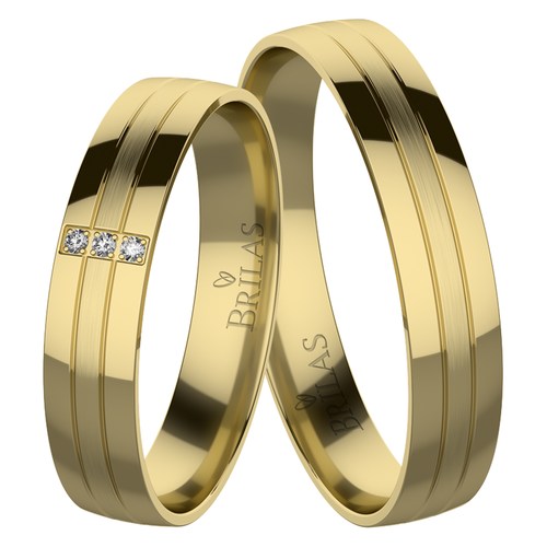 Dorotka Gold snubní prsteny ze žlutého zlata