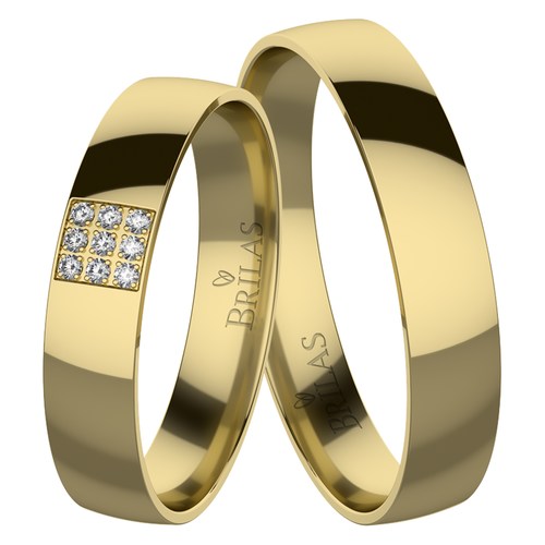 Anežka Gold snubní prsteny ze žlutého zlata
