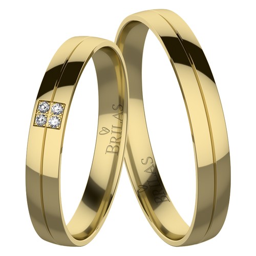 Hana Gold snubní prsteny ze žlutého zlata