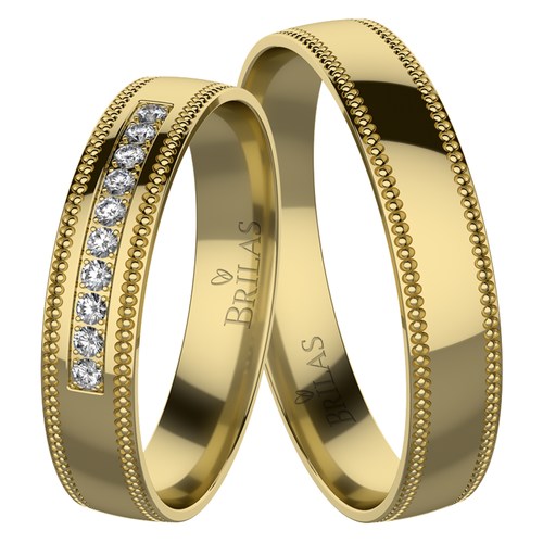 Alexandra Gold snubní prsteny ze žlutého zlata