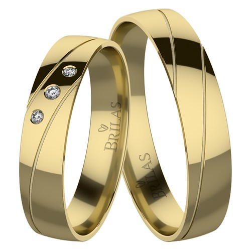 Františka Gold snubní prsteny ze žlutého zlata