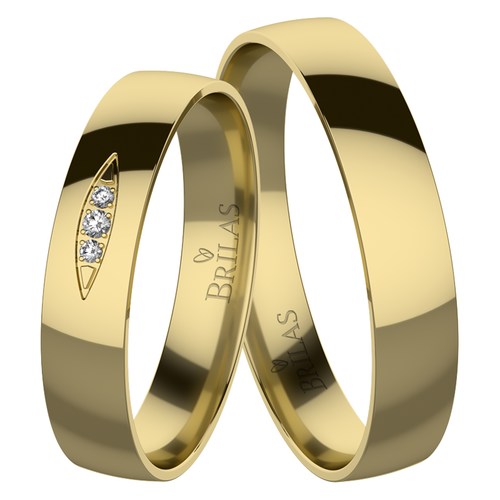Hedvika Gold snubní prsteny ze žlutého zlata