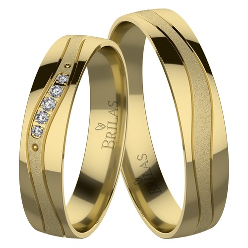 Jarmila Gold snubní prsteny ze žlutého zlata