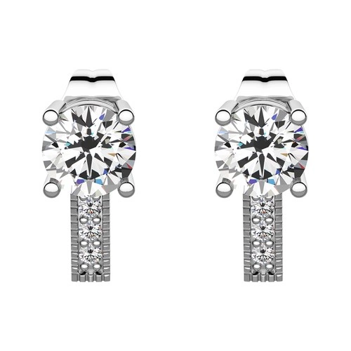 Cedra stříbrné náušnice se zirkony