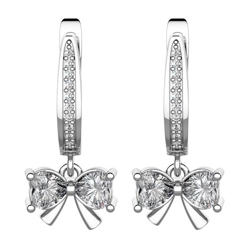 Poppy stříbrné náušnice se zirkony