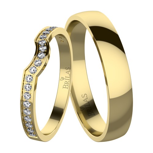 Proxima Gold snubní prsteny ze žlutého zlata