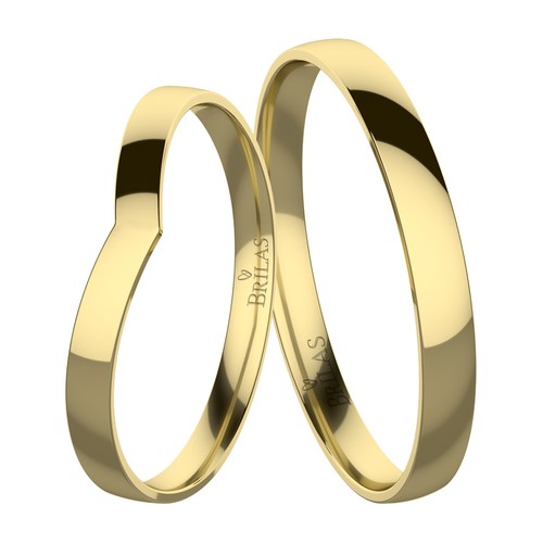 Robin Gold snubní prsteny ze žlutého zlata