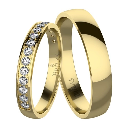 Diadem II Gold snubní prsteny ze žlutého zlata