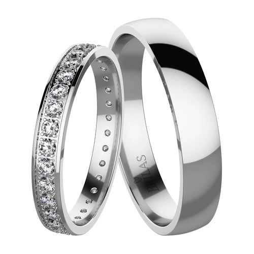 Diadem White snubní prsteny z bílého zlata
