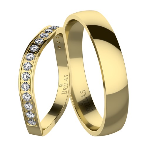 Superba Gold snubní prsteny ze žlutého zlata