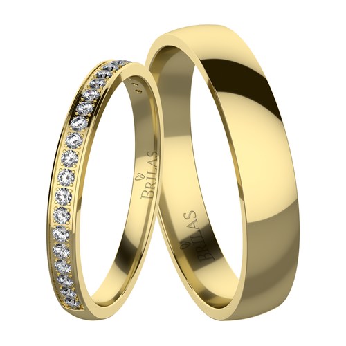 Sadira Gold snubní prsteny ze žlutého zlata
